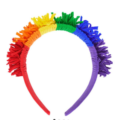 Baby Bling Rainbow Fringe Headband