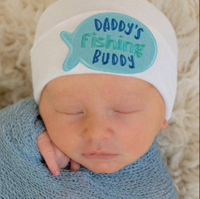 ILYBEAN Daddy&#39;s Fishing Buddy Beanie - Boy