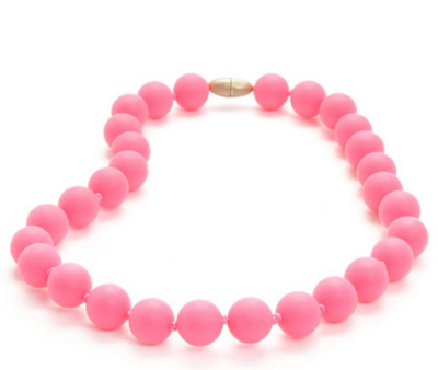 Chewbeads Juniorbeads  Jane necklace- Punchy Pink