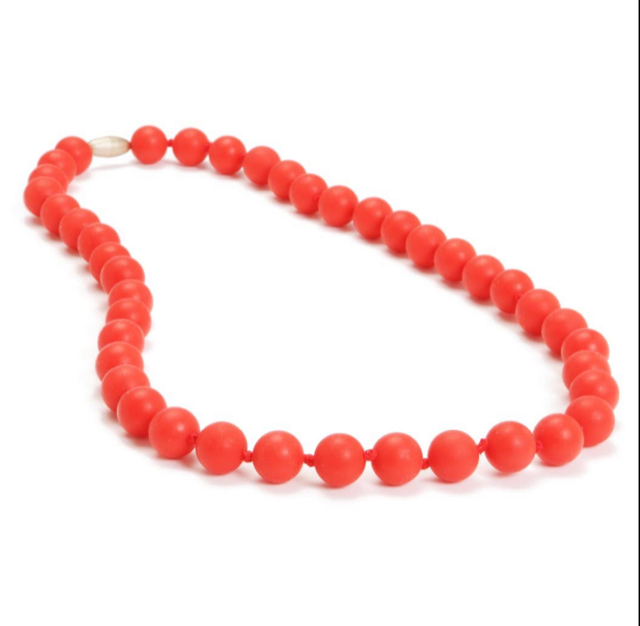 Chewbeads Jane Necklace- Cherry Red