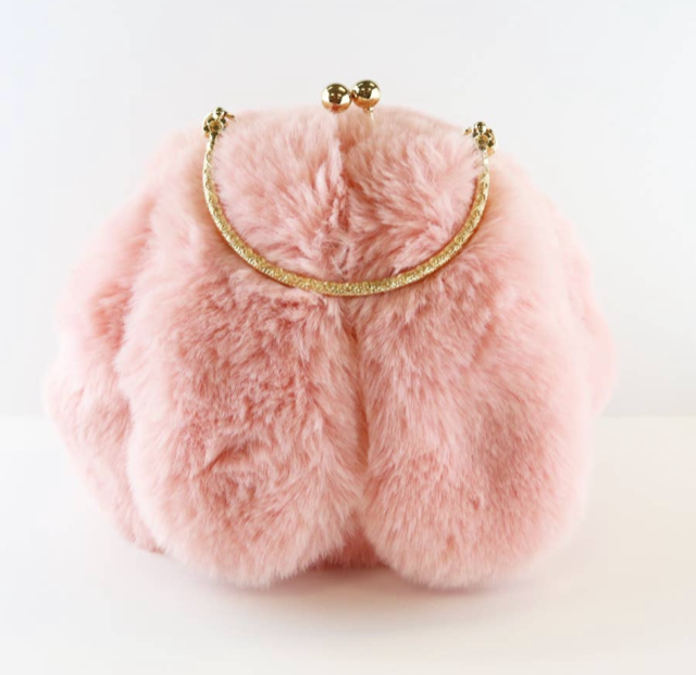  Bunny Furry Purse -  Pink