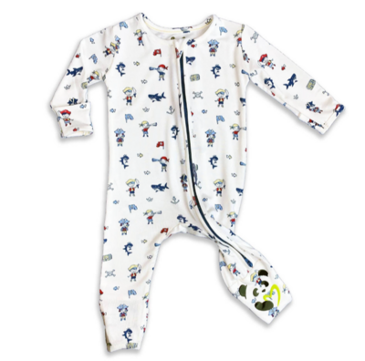 Bellabu Bear Pirate Bamboo Convertible Footie*