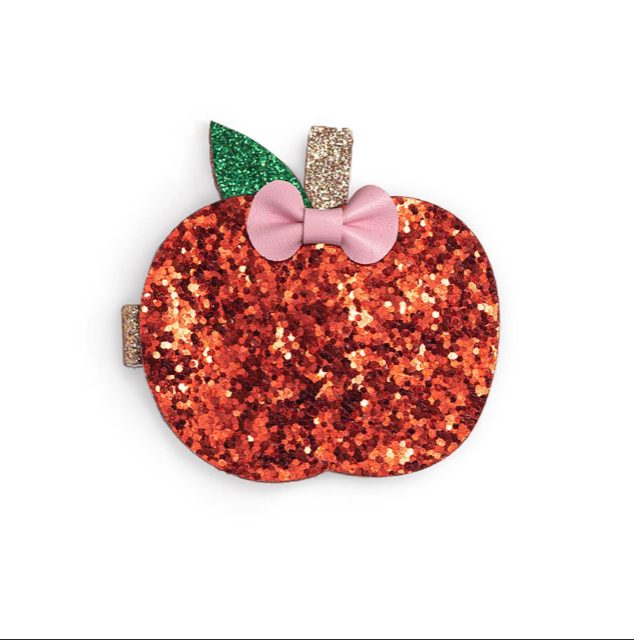 Sweet Wink Apple Hair Clip/ Back to School* 