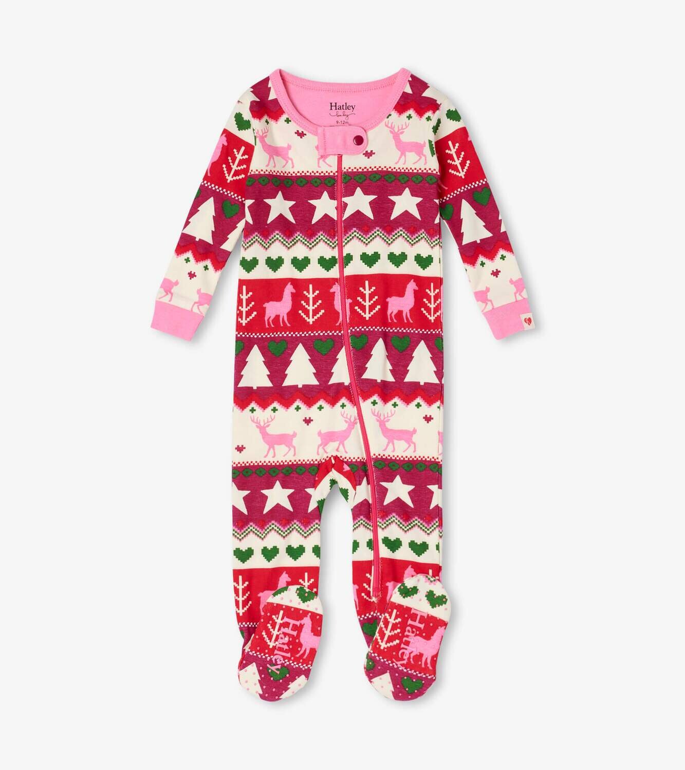 Hatley Holiday Fair Isle Organic Footie*