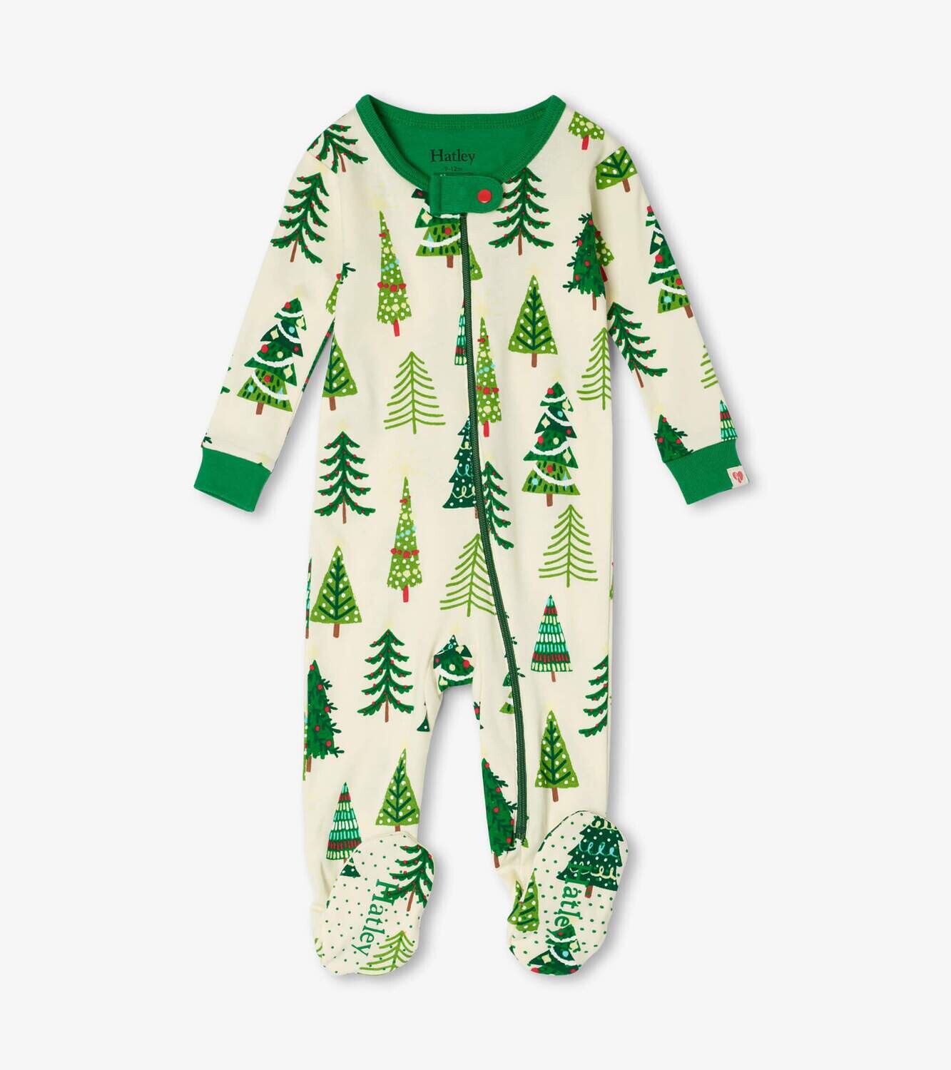 Hatley Christmas Trees Glow In The Dark Coverall