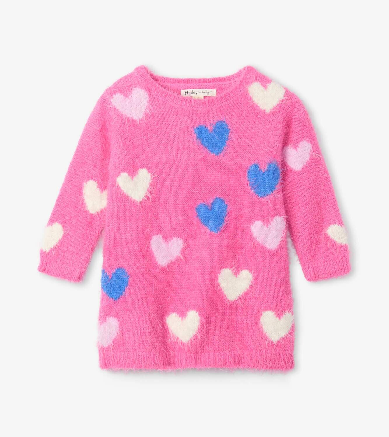 Hatley Baby Girls Confetti Hearts Sweater Dress 36