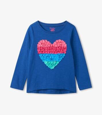 Hatley Girls Floral Heart L/S Tee 1228