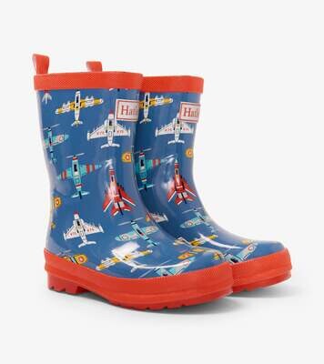 Hatley Boys Flying Aircrafts Shiny Rain Boots 66*