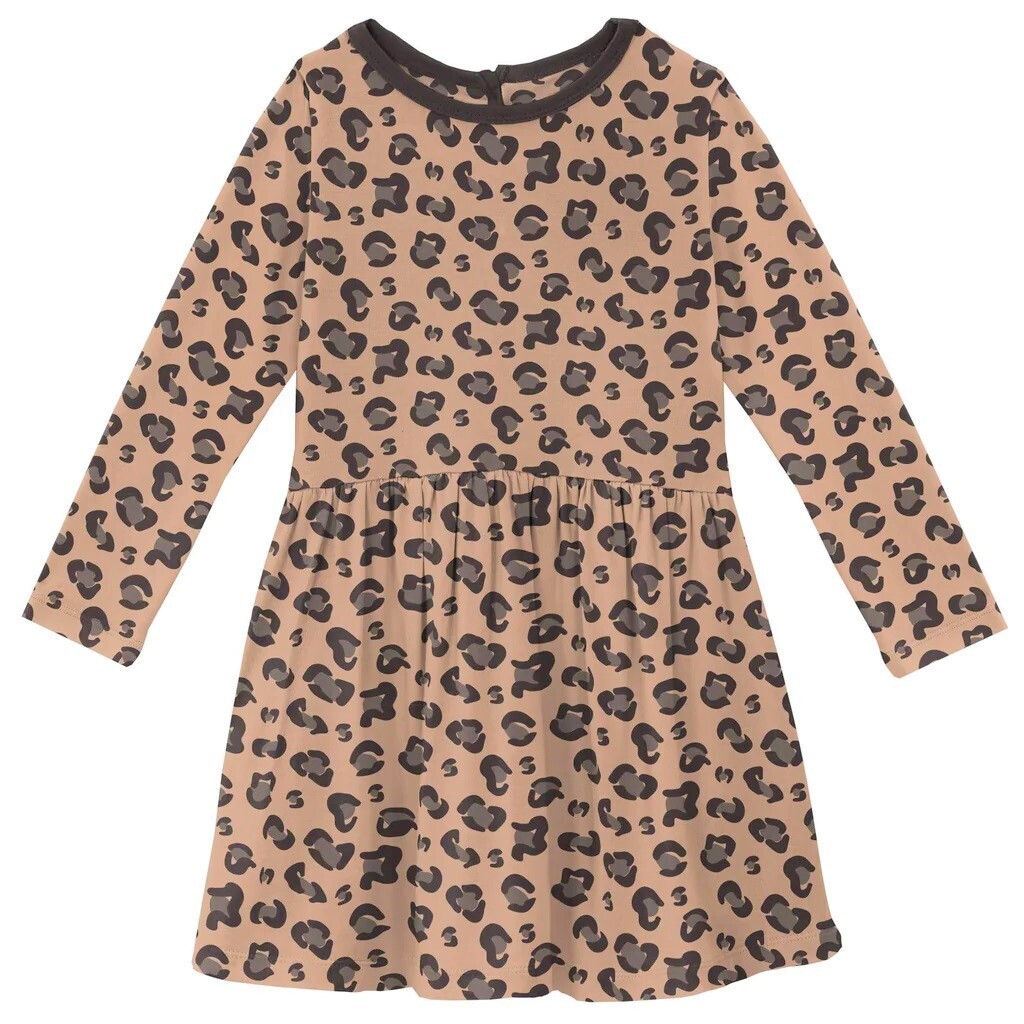 Kickee Twirl Dress (Suede Cheetah