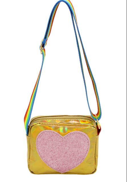 Sparkle Sisters Heart Purse - Gold
