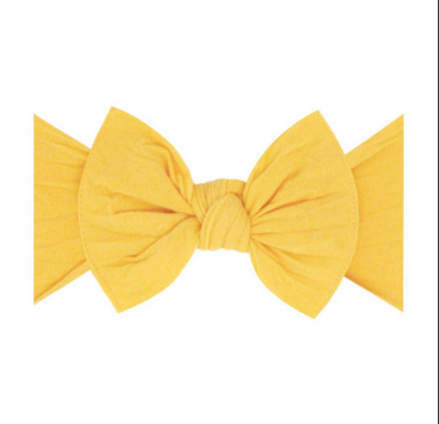 Baby Bling Knot Bow - Wheat
