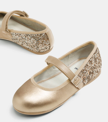  Mayoral Mary Jane w/Glitter Gold - 42306*