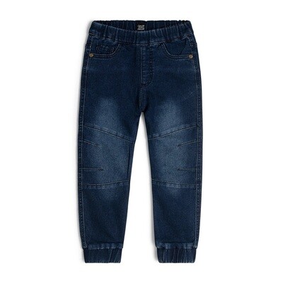 Deux Par Deux Boy Stretch Twill Jogger Navy Denim*