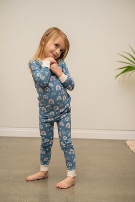 Sweet Bamboo Girls PJs - Rainbow
