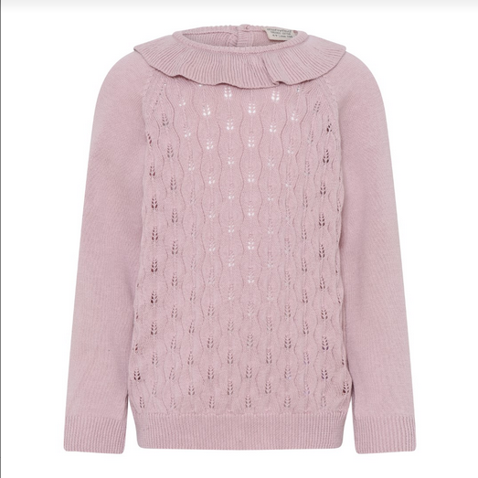 Minymo Girls Lilac Pullover L/S Knit 016