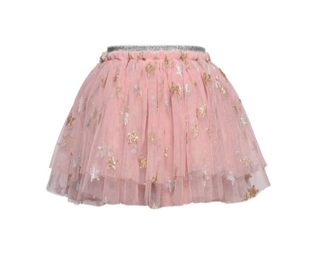 Baby Sara Girls Pink Star Mesh Tutu Skirt 365