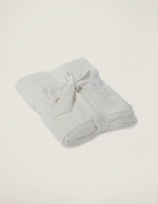 BareFoot Dreams Cozychic Lite Ribbed Blanket Pearl 