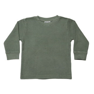 Mish Boys Solid Thermal Tee- Olive 008*