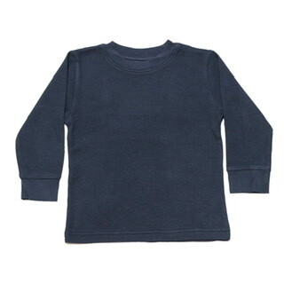 Mish Boys Solid Thermal Tee- Navy 008