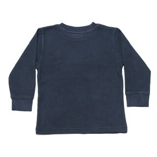 Mish Boys Solid Thermal Tee- Navy 008*