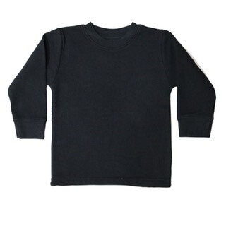 Mish Boys Solid Thermal Tee- Black 008*