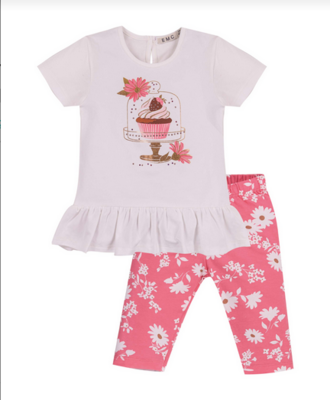 EMC Girls Stretch Jersey Capri Set 3257*