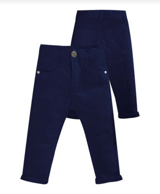 EMC Boys Stretch Twill  Navy Pants 6843*