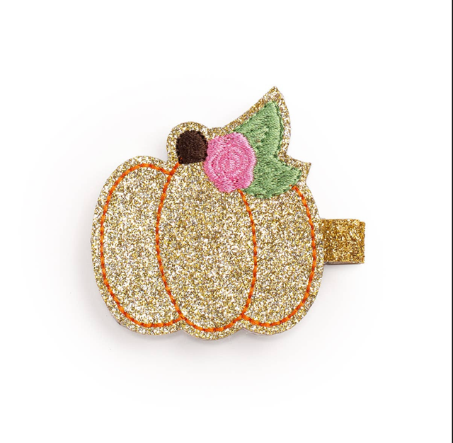 Sweet Wink Pumpkin Rose Clip 