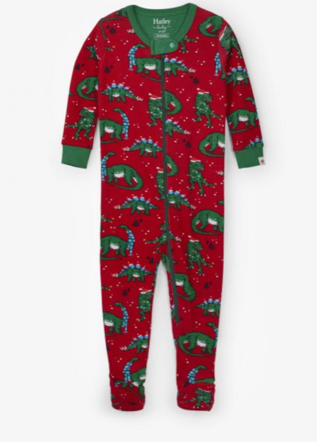 Hatley Baby Boys Festive Dinos Footie*