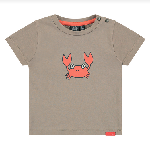 Babyface Baby Boys Crab Taupe S/S T-Shirt 7639