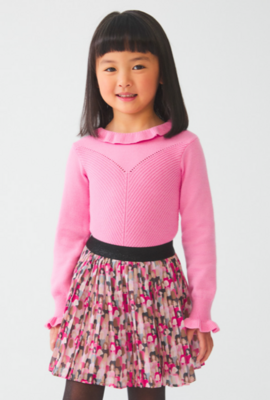 Abel &amp; Lula Girls Printed Chiffon Skirt 5517*