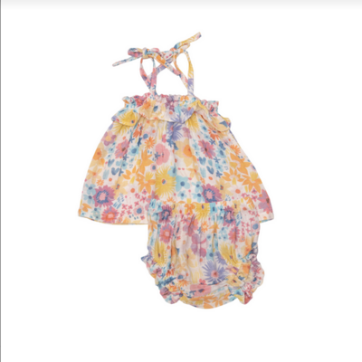 Angel Dear Baby Girl Floral Top & Bloomer 472