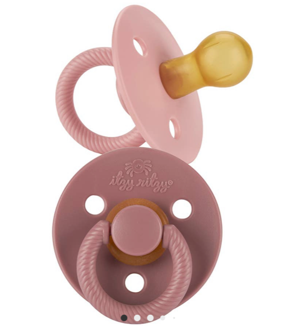Itzy Soother Pacifier Set Blossom/Rosewood