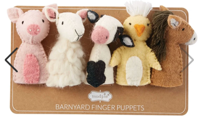 Mud Pie Barnyard Finger Puppet Set