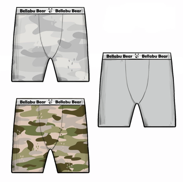 Bellabu Bear Boy's Boxer Brief Underwear 3-Pack
