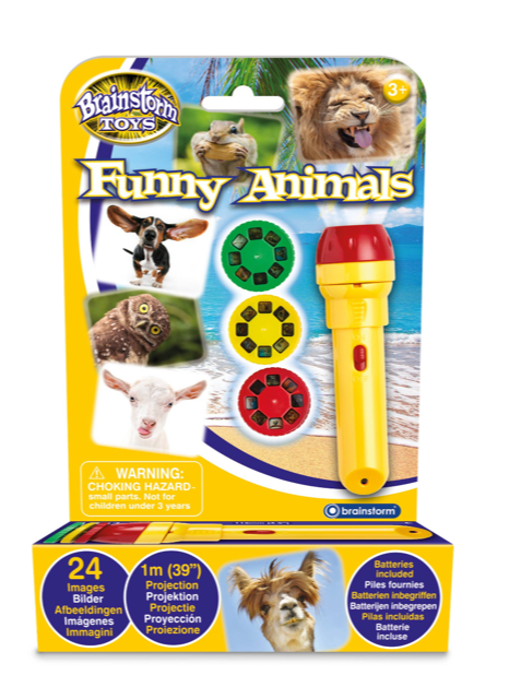 Brainstorm Funny Animals Torch & Projector