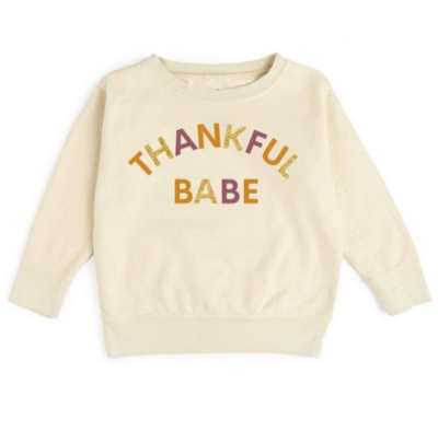 Sweet Wink Thankful Babe L/S Sweatshirt - Natural