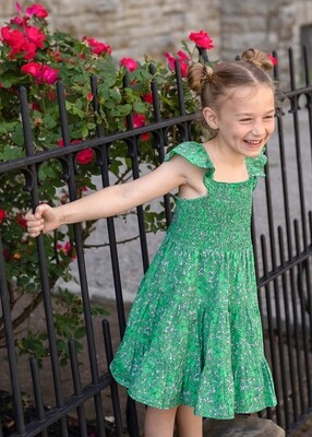 Mabel &amp; Honey Girls Vibrant Meadows Dress 5896