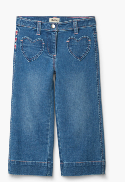 Hatley Girls Stretch Denim Wide Leg Pant 544*