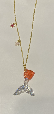 Little Miss Zoe Mermaid Tail Kids Necklace*