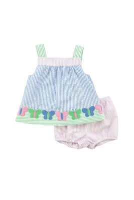 Eiseman Baby Girls Dress Set w/Butterflies 541