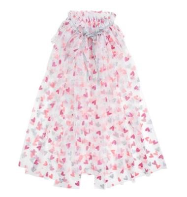 Sweet Wink Glitter Heart Cape