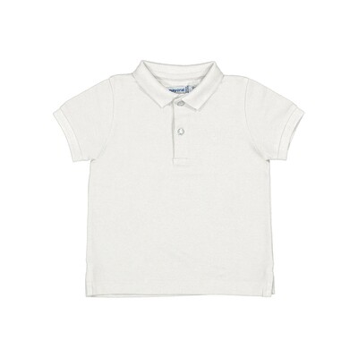 Mayoral Baby Boy Basic White s/s Polo 102*