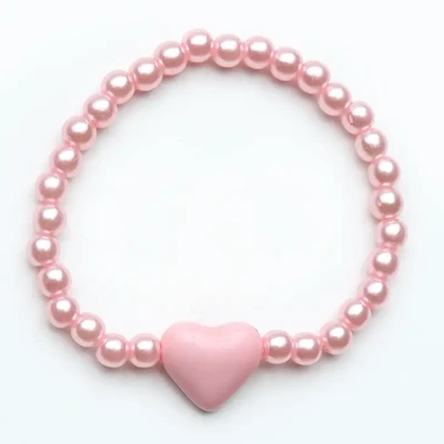 Sparkle Sisters Pink Heart Bracelet