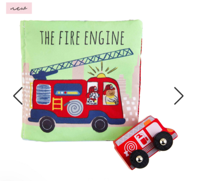 Mud Pie Fire Engine Book & Toy