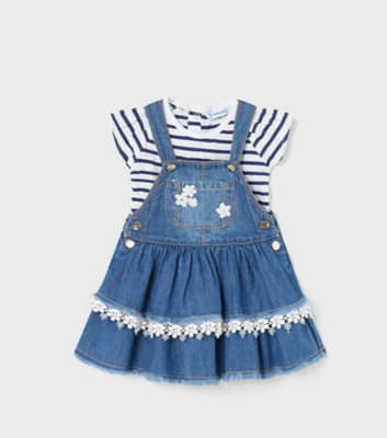 Mayoral Baby Girl Denim Skirt Set 1980