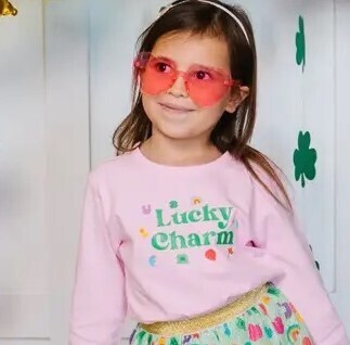 Sweet Wink Lucky Charm L/S Shirt - Lt Pink