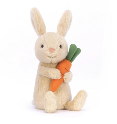 Jellycat Bonnie Bunny With Carrot 6"x3"