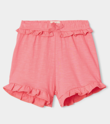 Hatley Baby Girl Geranium Pink Ruffle Shorts 1458*