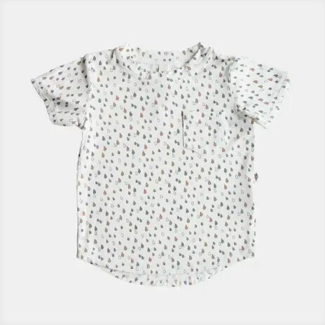 Babysprouts Toddler Pocket Tee in Raindrops